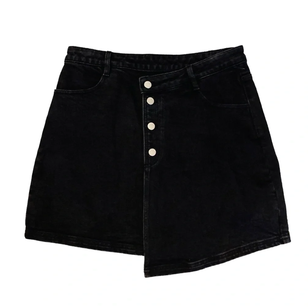 Ena Pelly NWOT Monique Asymmetric Mini Skirt - Picture 5 of 9